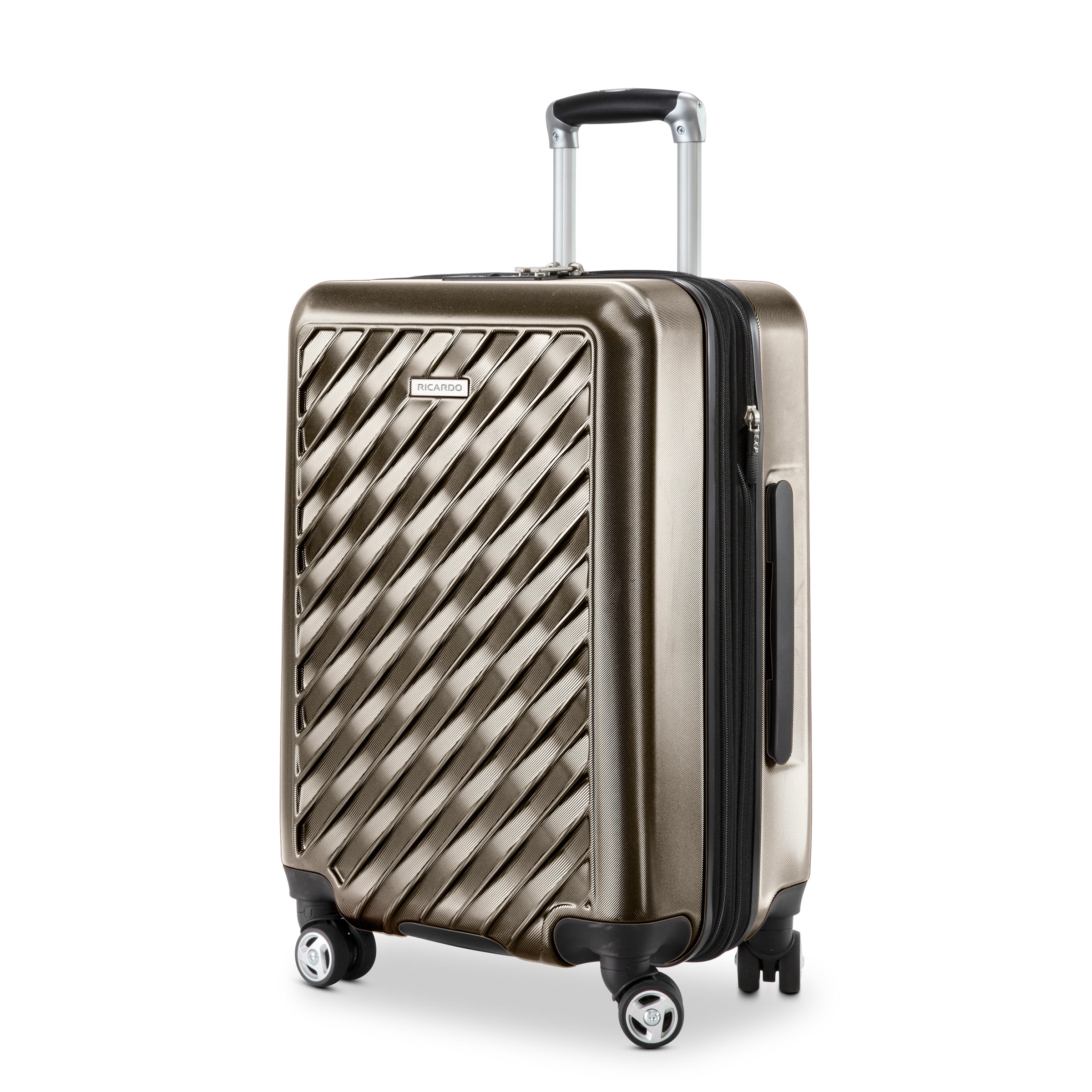 Hardside carry store on luggage