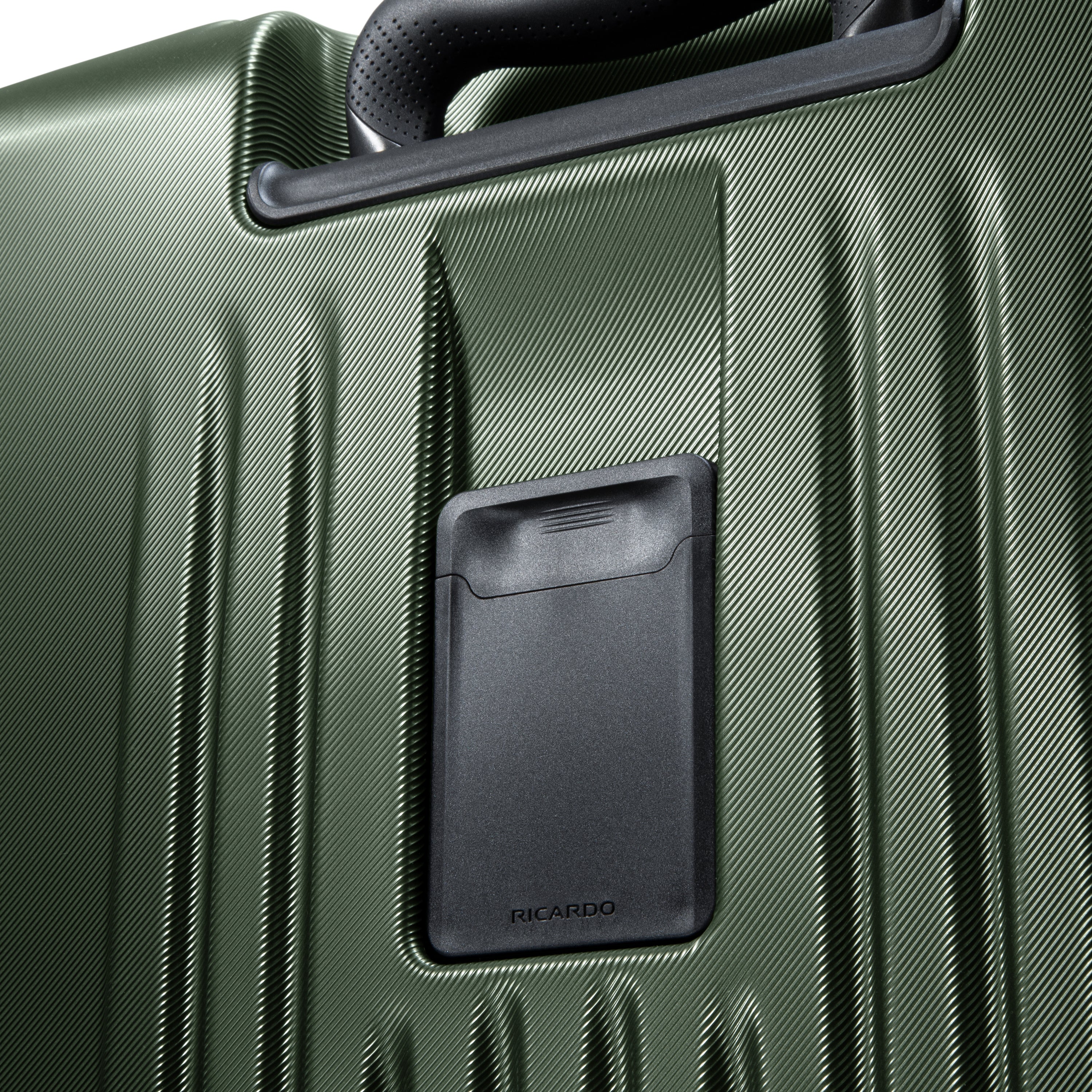 Green hard shell luggage on sale