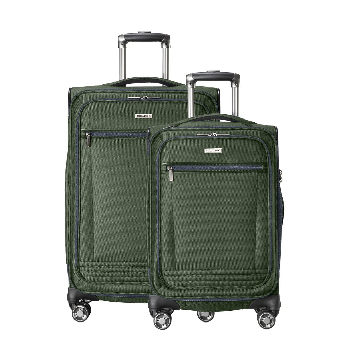 Ricardo Beverly Hills Avalon Avalon Softside 2-Piece Set (20" Carry-on & 24" Medium Checked) Juniper Green