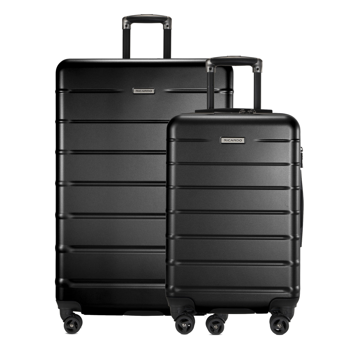 Ricardo Beverly Hills Cambria Cambria Hardside 2-Piece Set (20" Carry-on & 29" Large Checked) Black Pearl