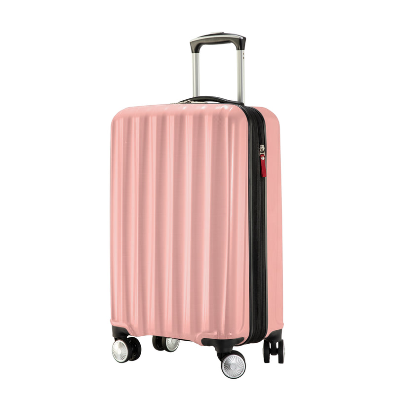 Ricardo Beverly Hills Claremont 2.0 Claremont 2.0 Hardside Carry-On Expandable Spinner Pink Champagne